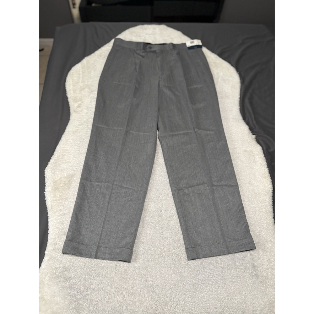 Louis Raphael Luxe Dress Pants Mens 38x30 Mid Grey 100% Wool NWT